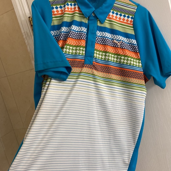 Puma Cool Cell polo with tribal colors size medium - Picture 5 of 12